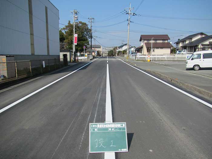 県道筑後城島線舗装道補修工事